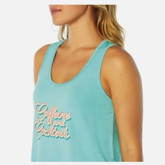 Wildfox Ladies Tank And Short Set Caffeine And Cocktails Nwt.SIZE 2XL - Picture 4 of 6